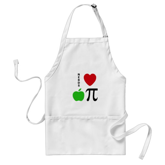 Nerds Love Apple Pie Adult Apron (Front)