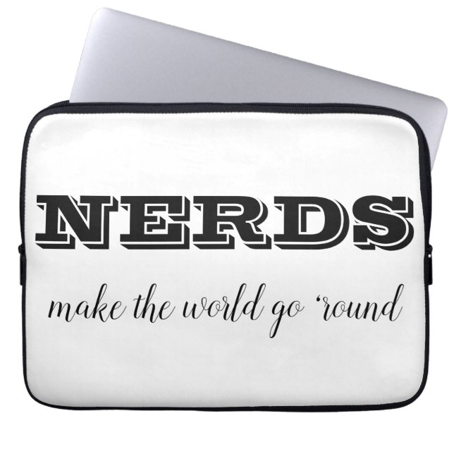 NERDS make the world go 'round Laptop Sleeve (Front)