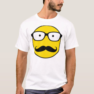 NerdSmiley Mustache T-Shirt