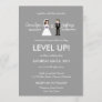 Nerdy 8-Bit Bride & Groom Wedding Invitation