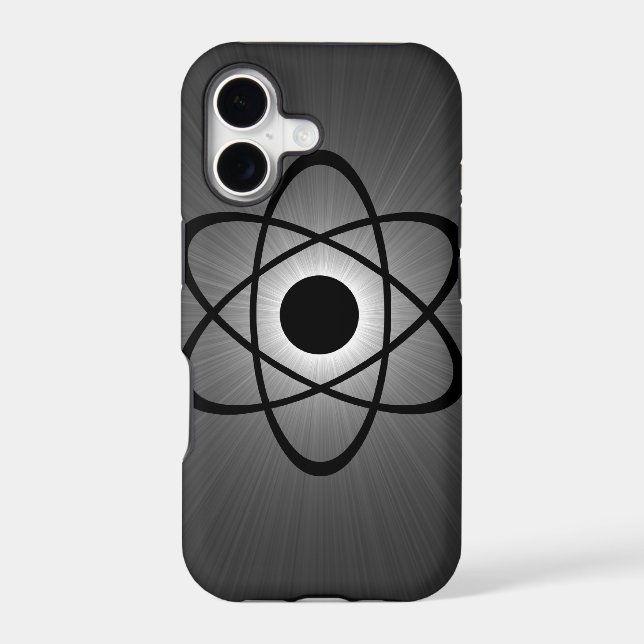 Nerdy Atomic BT iPhone 5 Case, Gray Case (Back)