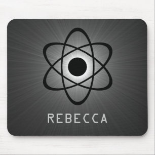 Nerdy Atomic Mousepad, Gray Mouse Pad