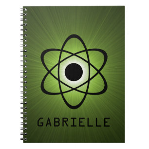 Nerdy Atomic Notebook, Green Notebook