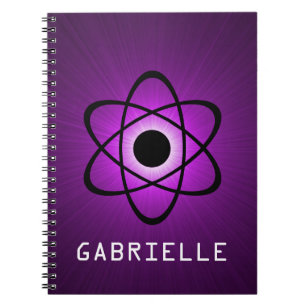 Nerdy Atomic Notebook, Purple Notebook