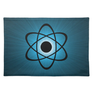 Nerdy Atomic Placemat, Blue Placemat