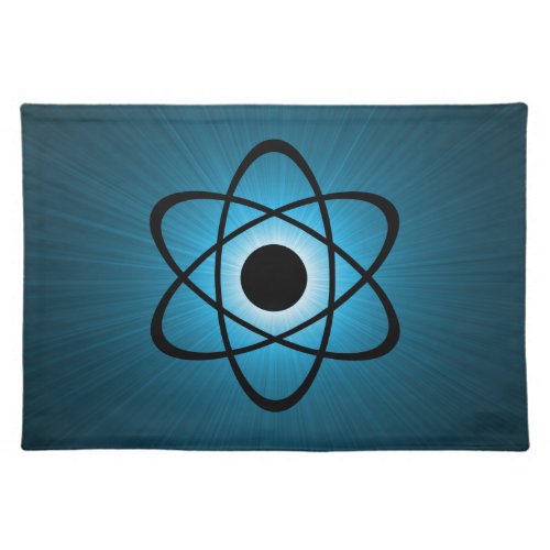 Nerdy Atomic Placemat Blue Placemat