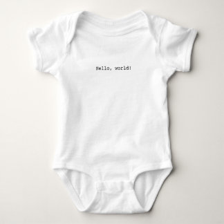 Nerdy Baby Hello World Body Baby Bodysuit