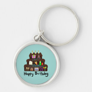 Nerdy Birthday Neural Network Keychain