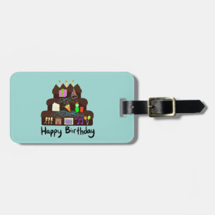 Nerdy Birthday Neural Network Luggage Tag