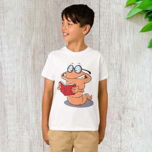 Nerdy Bookworm Reading A Book T-Shirt