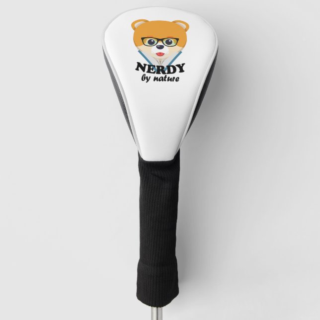Nerdy By Nature Pomeranian Golf Head Cover (Front)