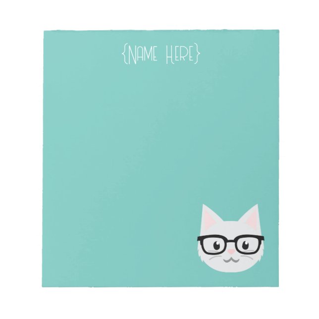 Nerdy Cat Notepad (Front)