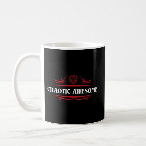 Nerdy Chaotic Awesome Alignment Polyhedral Coffee Mug