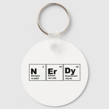Nerdy Chemistry Product! Keychain by willia70 at Zazzle