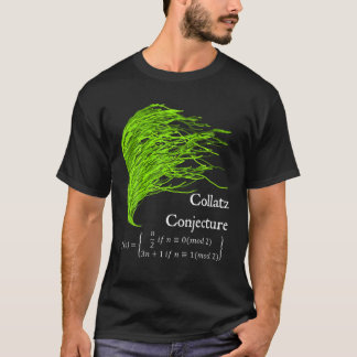 Nerdy Collatz Conjecture 3n 1 Green Seaweed Math T T-Shirt