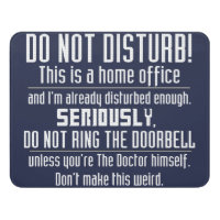 Nerdy Do Not Disturb Sign