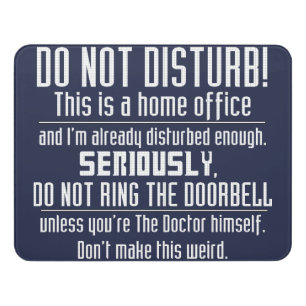 Nerdy Do Not Disturb Sign