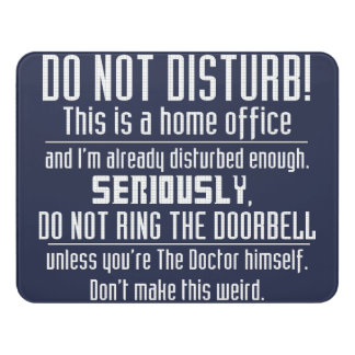 Nerdy Do Not Disturb Sign