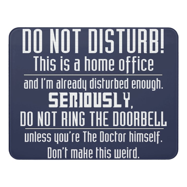 Nerdy Do Not Disturb Sign | Zazzle