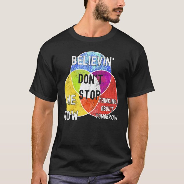   Nerdy Don't Stop Venn Diagram Algebra Math Teach T-Shirt (Front)