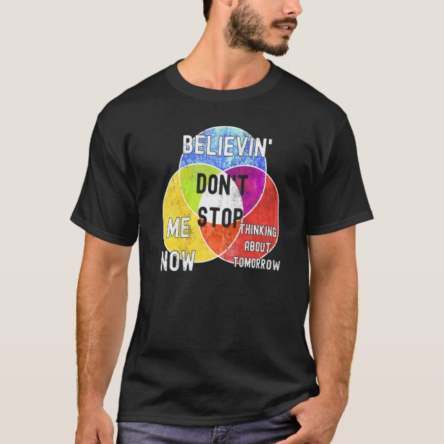 Nerdy Don't Stop Venn Diagram Algebra Math Teacher T-Shirt (Front)