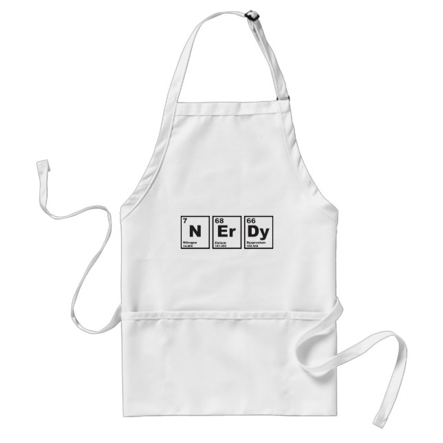 Nerdy Elements Adult Apron (Front)