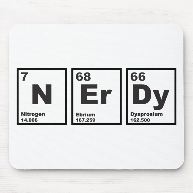 Nerdy Elements Mouse Pad (Front)