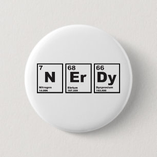 Nerdy Elements Pinback Button