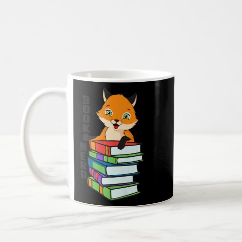 Nerdy Fox Book  Animal  For Men Women Furry  1  Coffee Mug