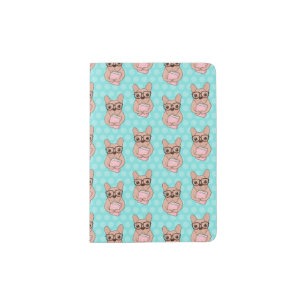 Nerdy French Bulldog Passport Holder