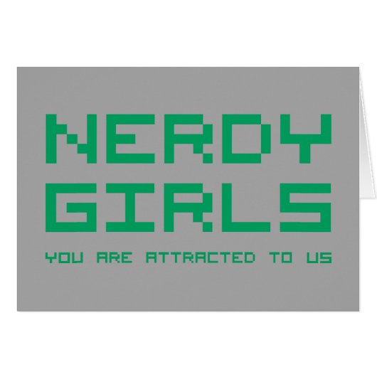 Nerdy Girls 2 Cards (Front Horizontal)