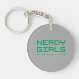 Nerdy Girls 2 Keychain