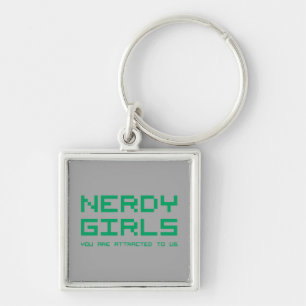 Nerdy Girls 2 Keychain