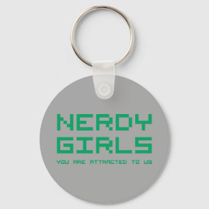 Nerdy Girls 2 Keychain