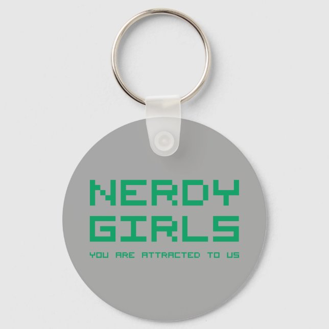 Nerdy Girls 2 Keychain (Front)