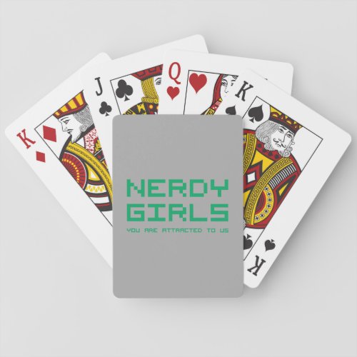 Nerdy Girls 2 Playing Cards