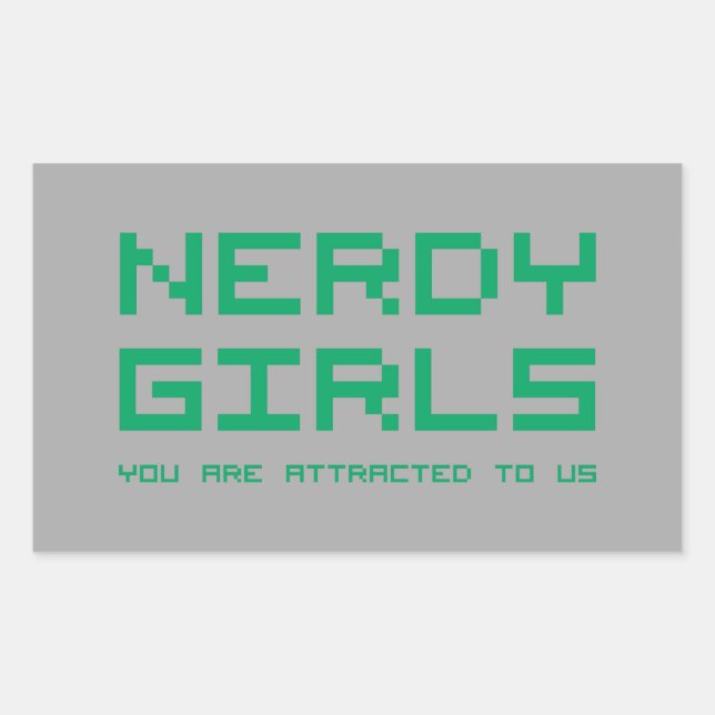 Nerdy Girls 2 Rectangular Sticker (Front)