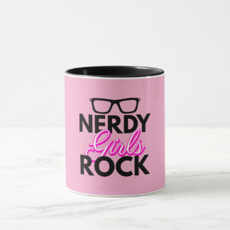 Nerdy Girls Rock Design Mug
