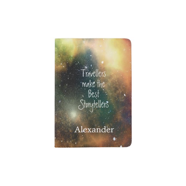Nerdy  Inspirational Passport Holder (Front)