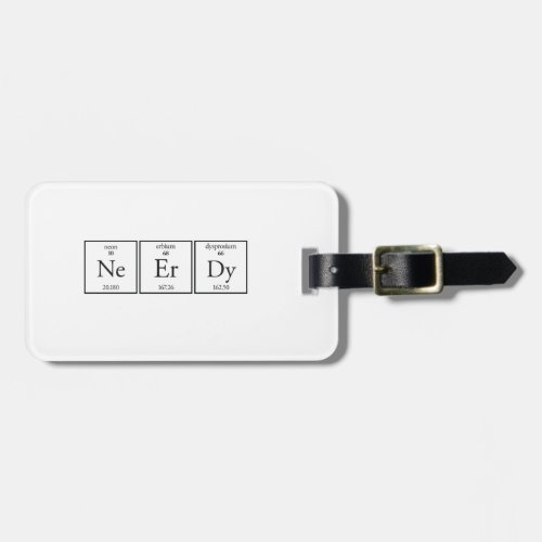 Nerdy Luggage Tag