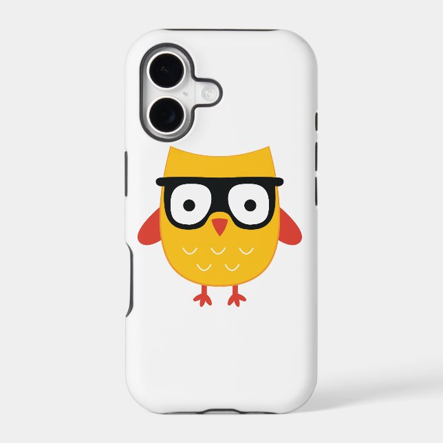 Nerdy Owl Iphone Case (Back)