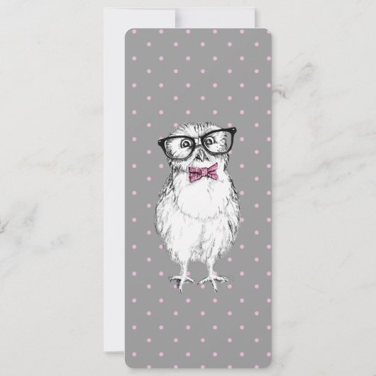 Nerdy Owlet - bookmark library (Back)