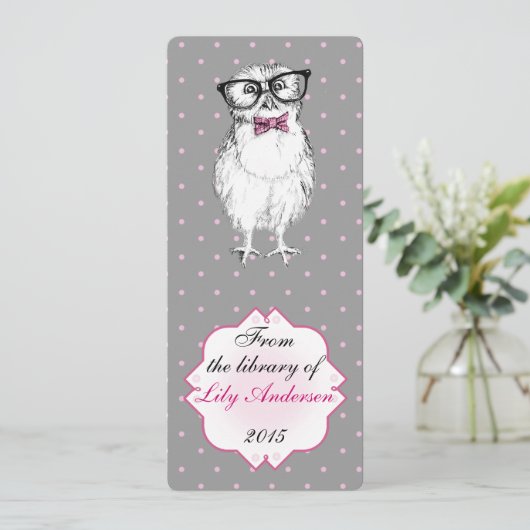 Nerdy Owlet - bookmark library (Standing Front)