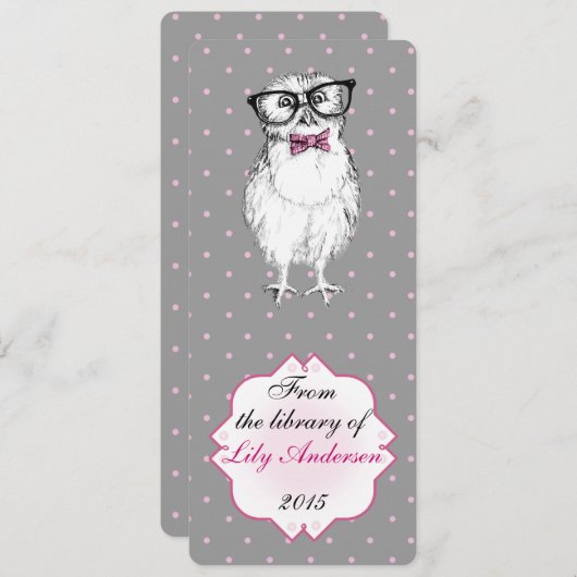 Nerdy Owlet - bookmark library (Front/Back)