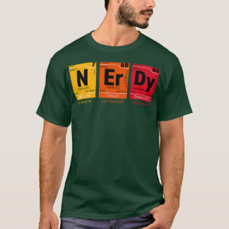 Nerdy Periodic Table Funny Science Premium  T-Shirt