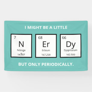 Nerdy Periodic Table Humor   Funny Science Pun  Banner