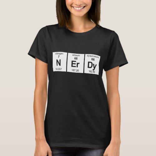 NErDy Periodic Table T_Shirt