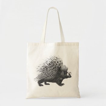Nerdy Porcupine Tote Bag by BluePress at Zazzle