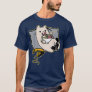 Nerdy Ramen Eating Gamer Cat Game Paused  T-Shirt