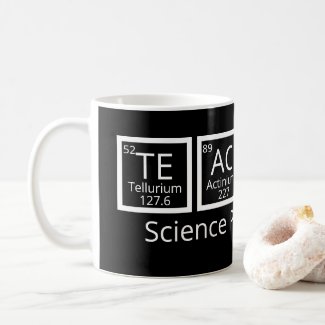 Nerdy Science Teacher Humor Periodic Table Coffee Mug